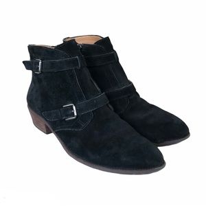 Franco Sarto Black Ankle Booties